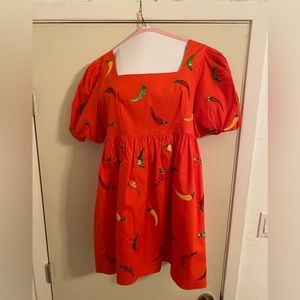 Queen of Sparkles Chili Pepper Mini Dress